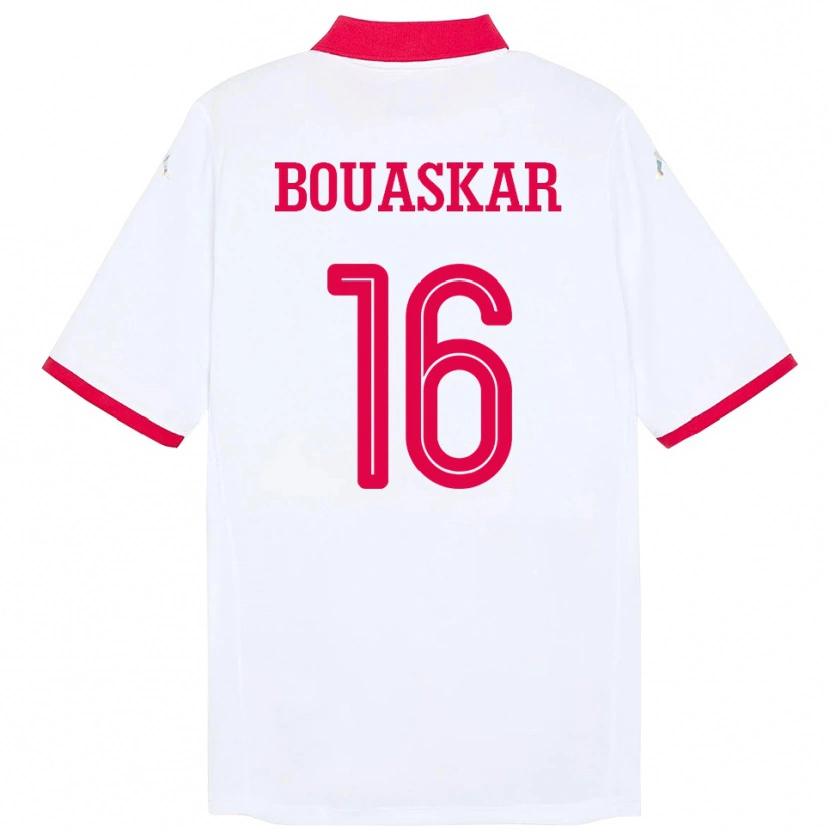 Danxen Dámské Tunisko Slim Bouaskar #16 Bílý Daleko Hráčské Dresy 24-26 Dres