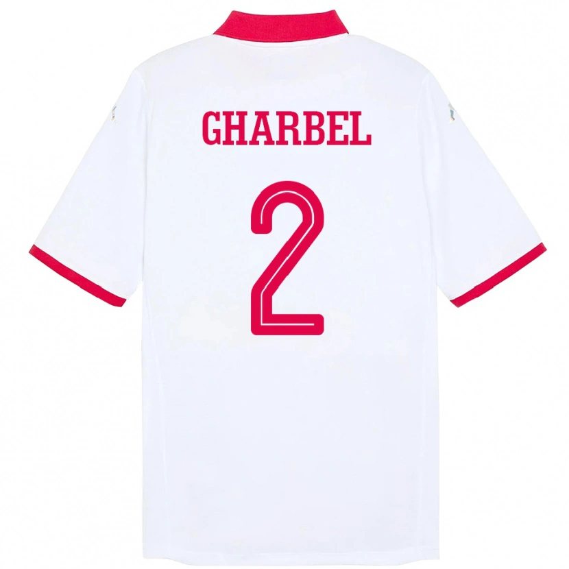 Danxen Dámské Tunisko Mahmoud Gharbel #2 Bílý Daleko Hráčské Dresy 24-26 Dres