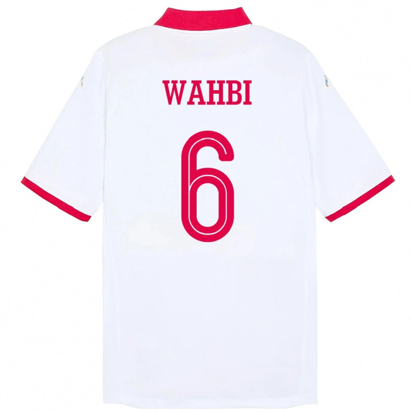 Danxen Dámské Tunisko Gaith Wahbi #6 Bílý Daleko Hráčské Dresy 24-26 Dres