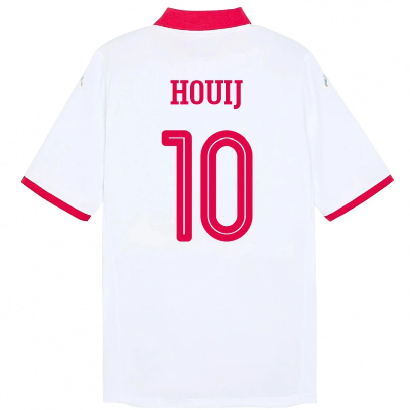 Danxen Dámské Tunisko Mariem Houij #10 Bílý Daleko Hráčské Dresy 24-26 Dres