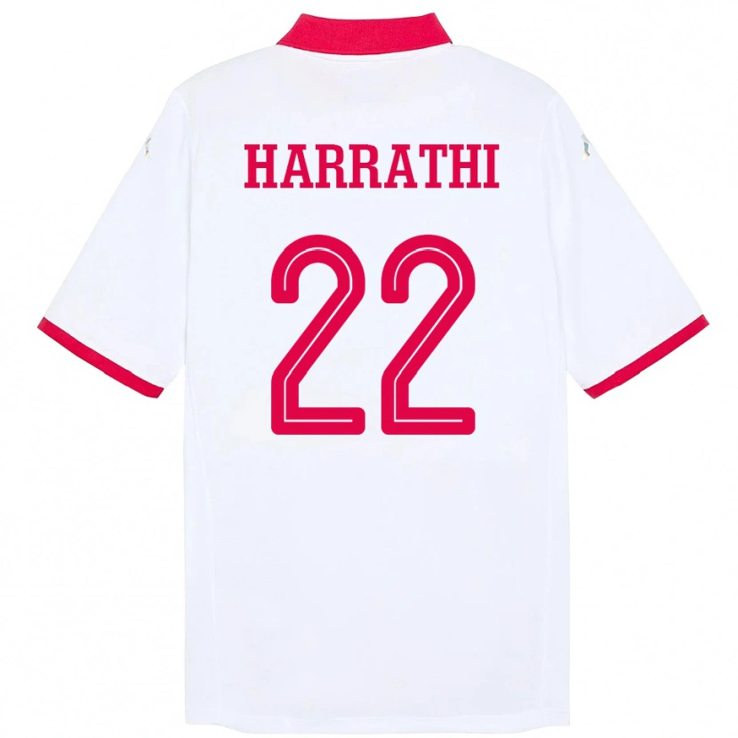 Danxen Dámské Tunisko Najla Harrathi #22 Bílý Daleko Hráčské Dresy 24-26 Dres