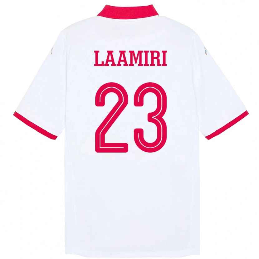Danxen Dámské Tunisko Soumaya Laamiri #23 Bílý Daleko Hráčské Dresy 24-26 Dres