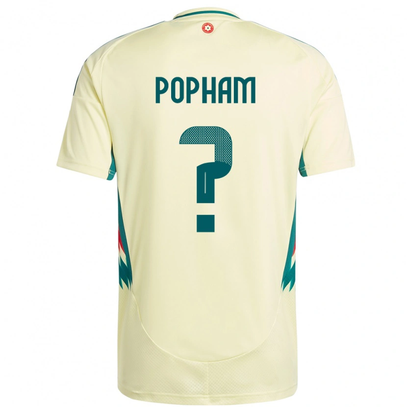 Danxen Dámské Wales Brogan Popham #0 Béžově Žlutá Daleko Hráčské Dresy 24-26 Dres