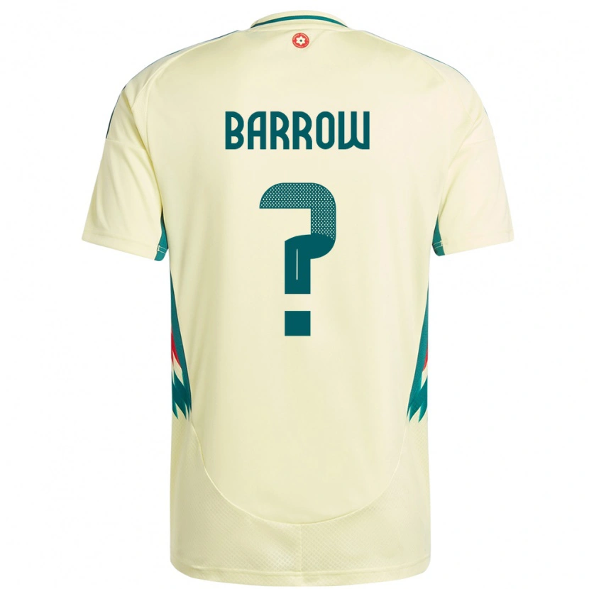 Danxen Dámské Wales Harry Barrow #0 Béžově Žlutá Daleko Hráčské Dresy 24-26 Dres