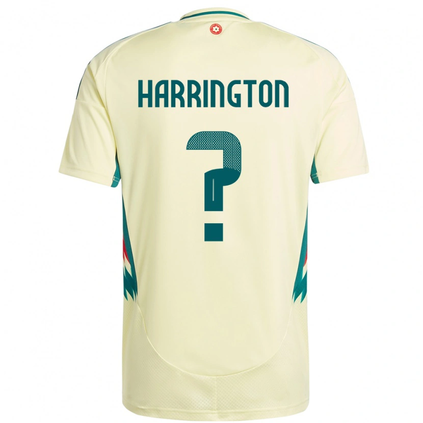 Danxen Dámské Wales Theo Harrington #0 Béžově Žlutá Daleko Hráčské Dresy 24-26 Dres