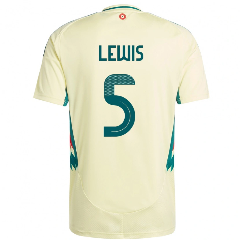Danxen Dámské Wales Emlyn Lewis #5 Béžově Žlutá Daleko Hráčské Dresy 24-26 Dres