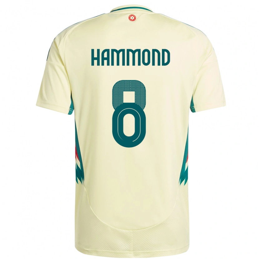 Danxen Dámské Wales Oliver Hammond #8 Béžově Žlutá Daleko Hráčské Dresy 24-26 Dres
