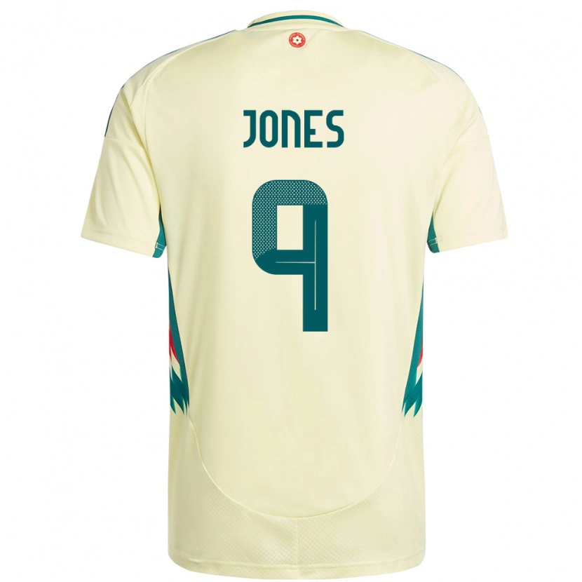Danxen Dámské Wales Sam Jones #9 Béžově Žlutá Daleko Hráčské Dresy 24-26 Dres
