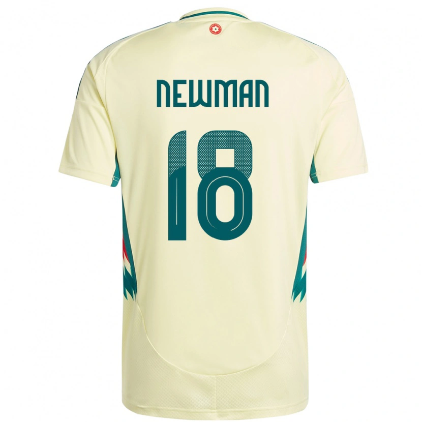 Danxen Dámské Wales Oli Newman #18 Béžově Žlutá Daleko Hráčské Dresy 24-26 Dres