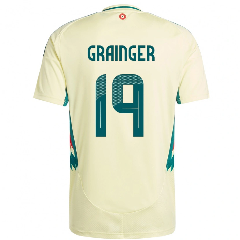 Danxen Dámské Wales William Grainger #19 Béžově Žlutá Daleko Hráčské Dresy 24-26 Dres