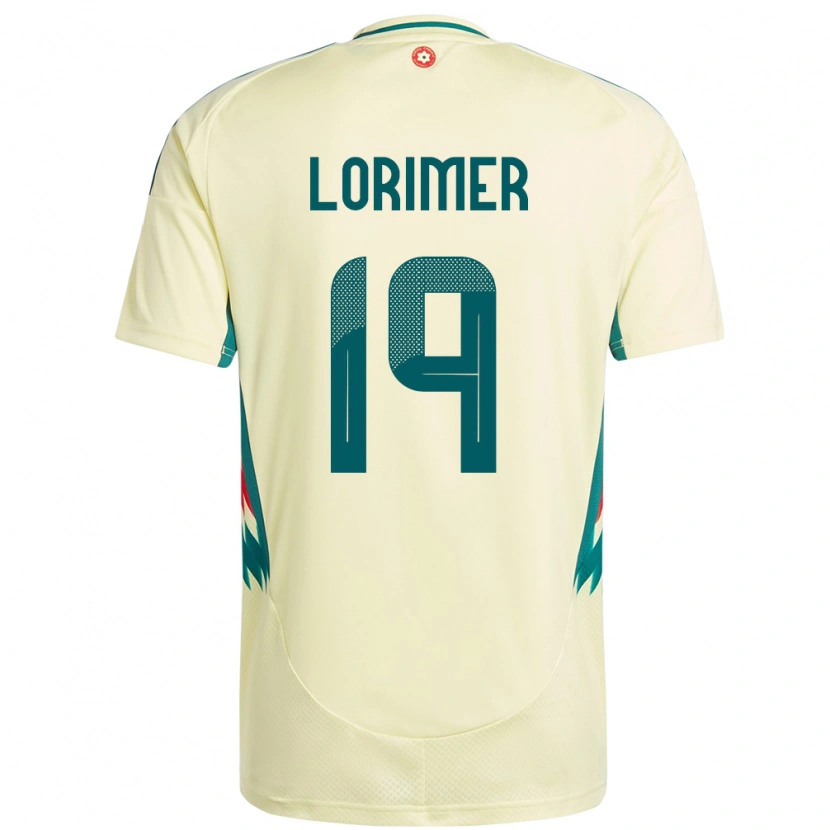 Danxen Dámské Wales Archie Lorimer #19 Béžově Žlutá Daleko Hráčské Dresy 24-26 Dres