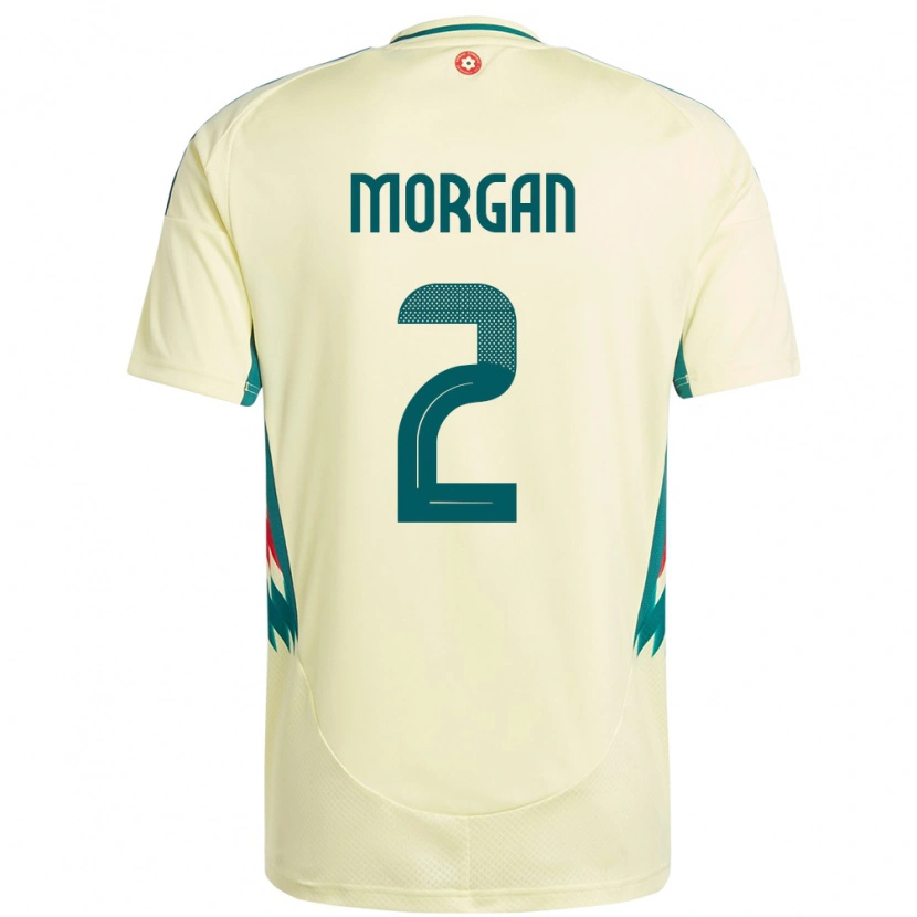 Danxen Dámské Wales Ffion Morgan #2 Béžově Žlutá Daleko Hráčské Dresy 24-26 Dres