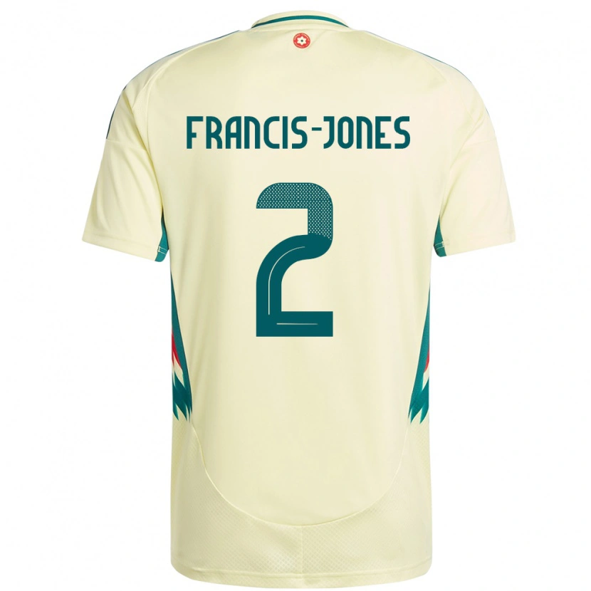 Danxen Dámské Wales Maria Francis Jones #2 Béžově Žlutá Daleko Hráčské Dresy 24-26 Dres