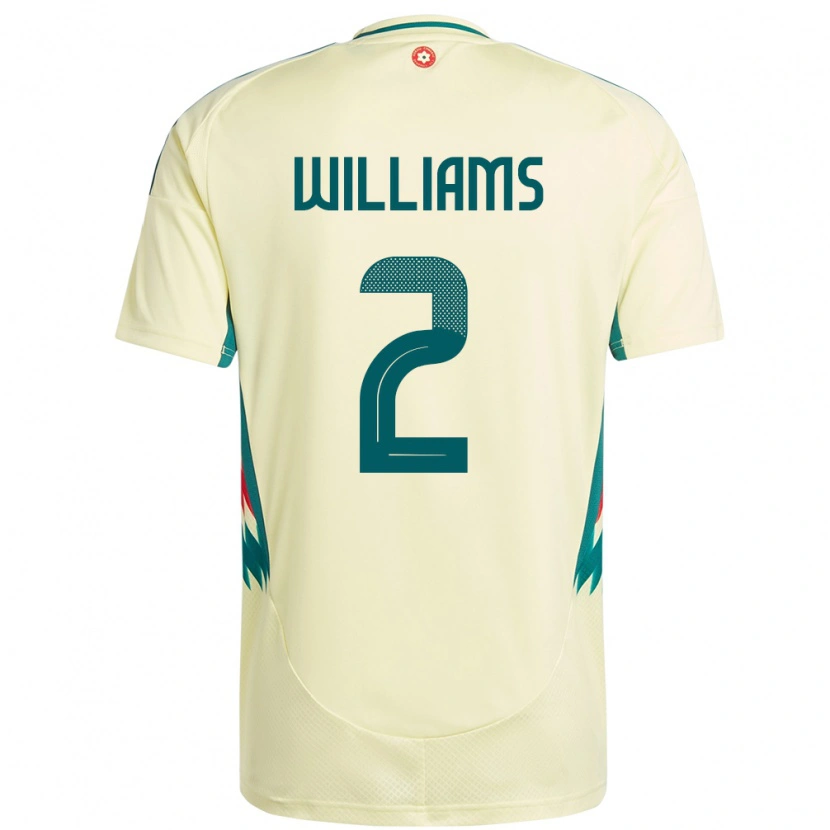 Danxen Dámské Wales Morgan Williams #2 Béžově Žlutá Daleko Hráčské Dresy 24-26 Dres