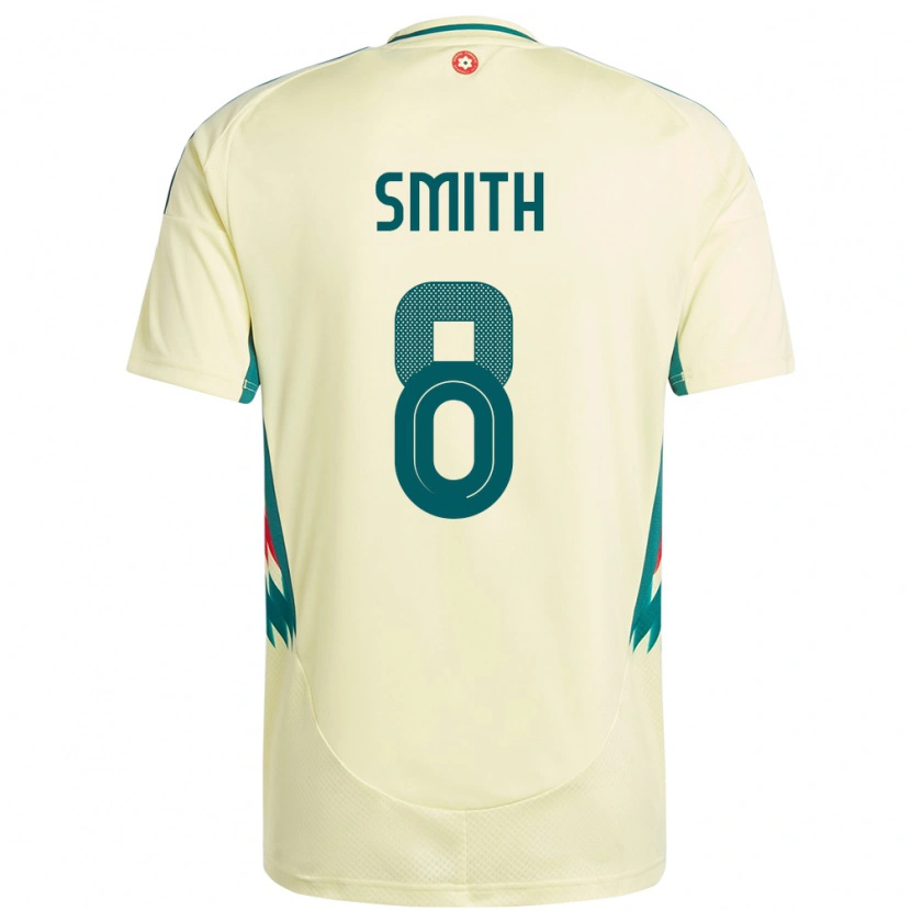 Danxen Dámské Wales Matt Smith #8 Béžově Žlutá Daleko Hráčské Dresy 24-26 Dres