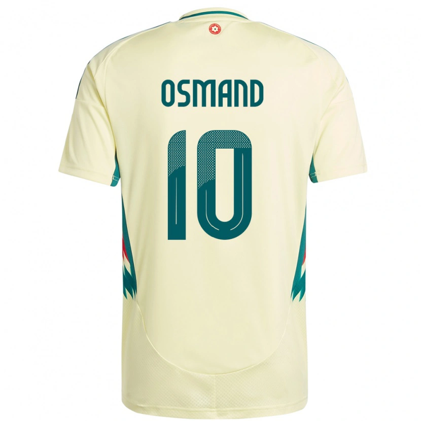 Danxen Dámské Wales Callum Osmand #10 Béžově Žlutá Daleko Hráčské Dresy 24-26 Dres