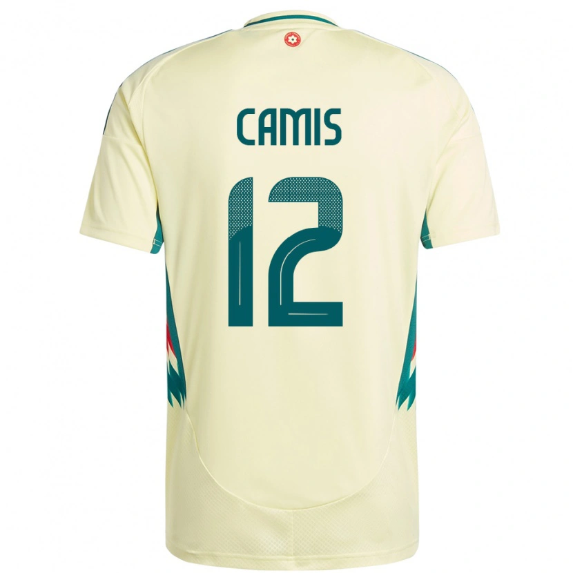 Danxen Dámské Wales Oliver Camis #12 Béžově Žlutá Daleko Hráčské Dresy 24-26 Dres