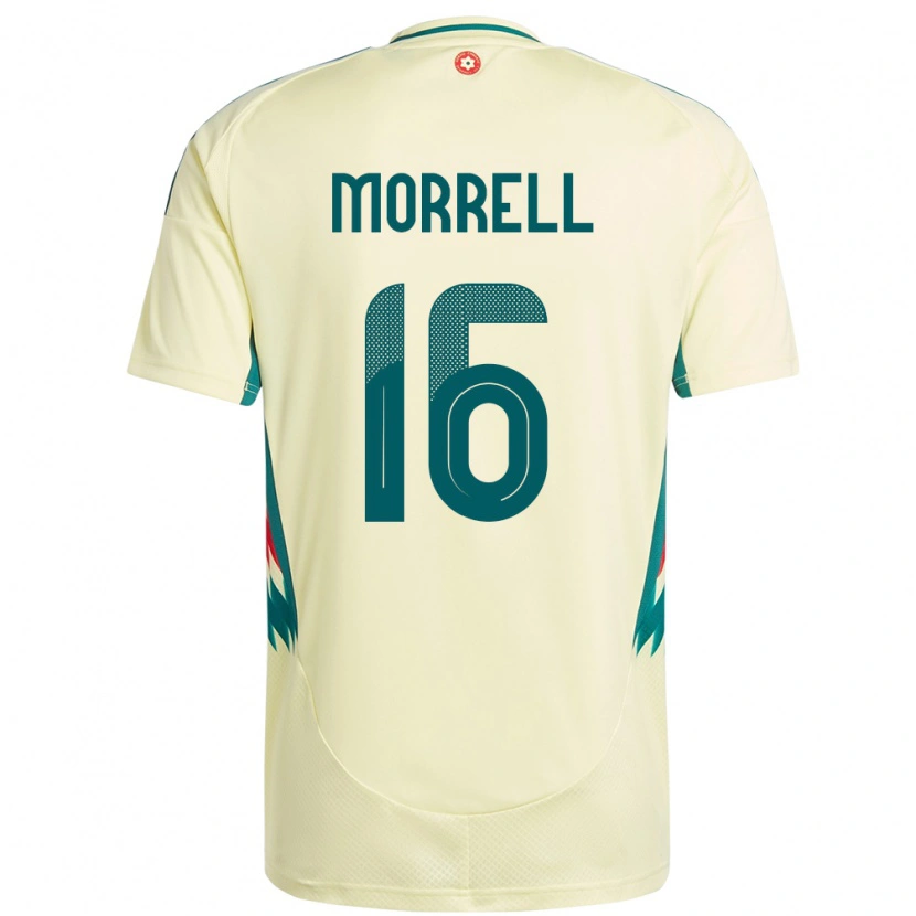 Danxen Dámské Wales Joe Morrell #16 Béžově Žlutá Daleko Hráčské Dresy 24-26 Dres