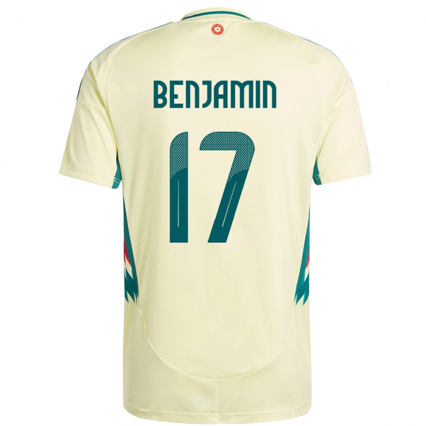 Danxen Dámské Wales Omari Benjamin #17 Béžově Žlutá Daleko Hráčské Dresy 24-26 Dres