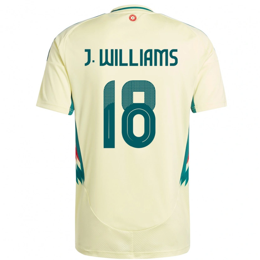 Danxen Dámské Wales Jonathan Williams #18 Béžově Žlutá Daleko Hráčské Dresy 24-26 Dres