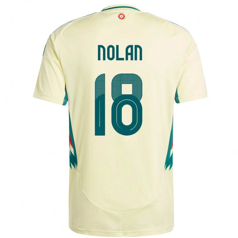 Danxen Dámské Wales Kylie Nolan #18 Béžově Žlutá Daleko Hráčské Dresy 24-26 Dres