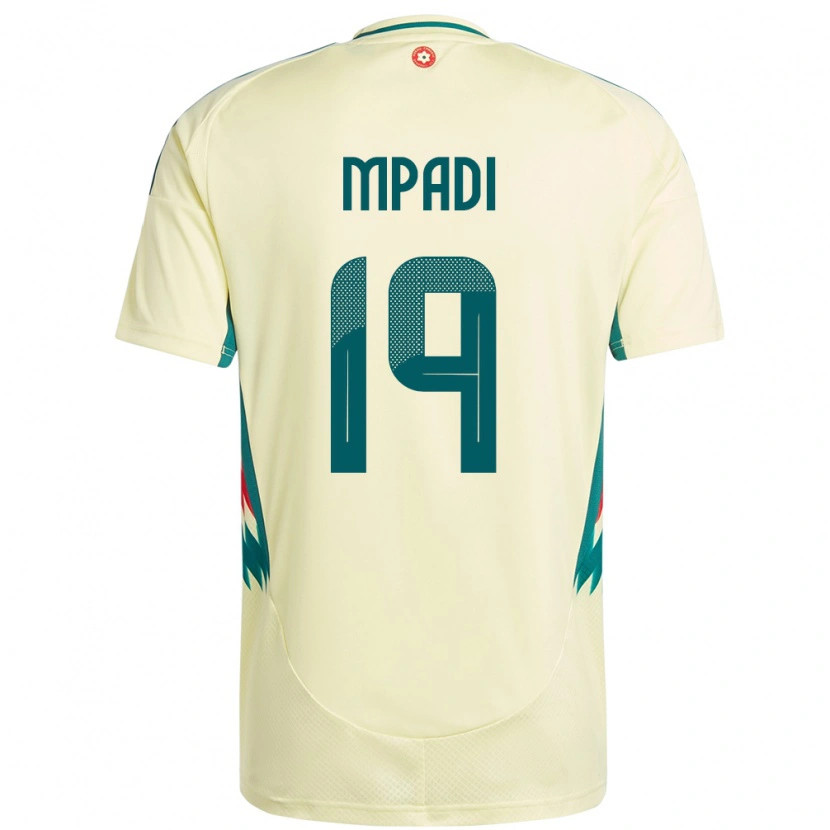 Danxen Dámské Wales Japhet Mpadi #19 Béžově Žlutá Daleko Hráčské Dresy 24-26 Dres