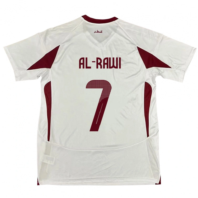 Danxen Dámské Katar Ahmed Al-Rawi #7 Bílý Daleko Hráčské Dresy 24-26 Dres