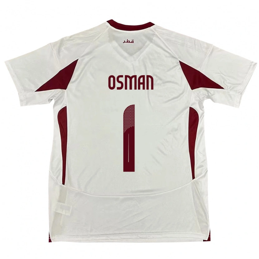 Danxen Dámské Katar Abubaker Osman #1 Bílý Daleko Hráčské Dresy 24-26 Dres