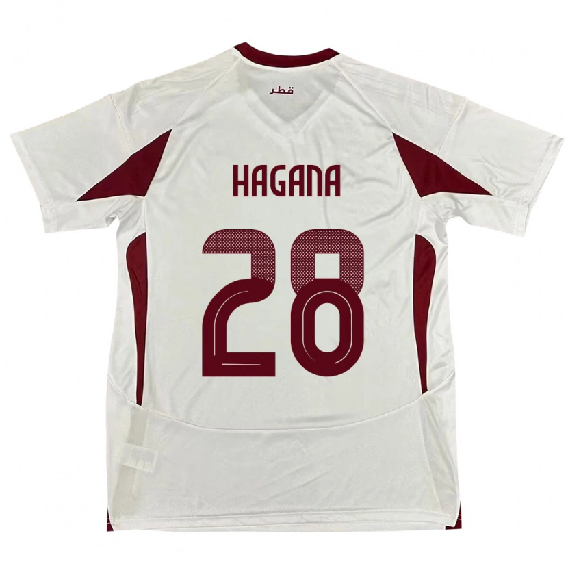 Danxen Dámské Katar Ahmed Hagana #28 Bílý Daleko Hráčské Dresy 24-26 Dres