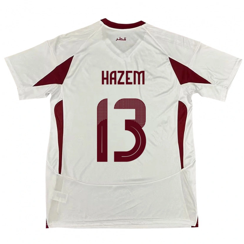 Danxen Dámské Katar Hazem Shehata #13 Bílý Daleko Hráčské Dresy 24-26 Dres