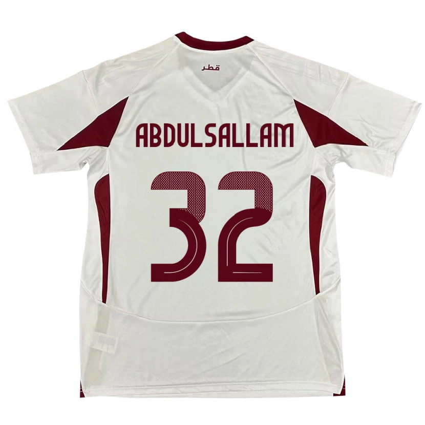 Danxen Dámské Katar Jassem Gaber Abdulsallam #32 Bílý Daleko Hráčské Dresy 24-26 Dres