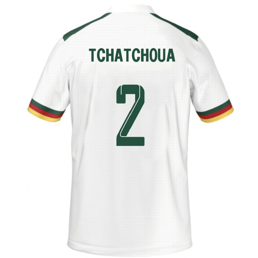 Danxen Dámské Kamerun Jackson Tchatchoua #2 Bílý Daleko Hráčské Dresy 24-26 Dres