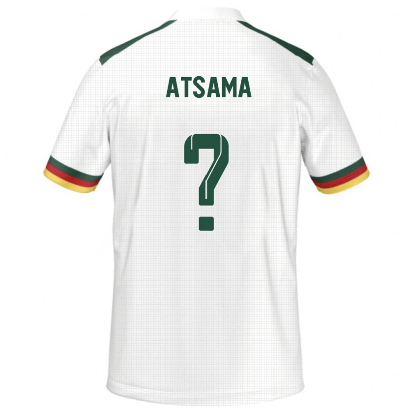 Danxen Dámské Kamerun Franck Atsama #0 Bílý Daleko Hráčské Dresy 24-26 Dres