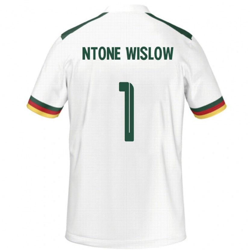 Danxen Dámské Kamerun Junior Hecube Ntone Wislow #1 Bílý Daleko Hráčské Dresy 24-26 Dres