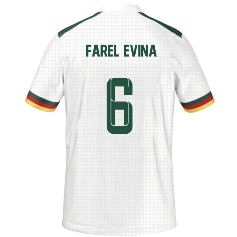 Danxen Dámské Kamerun Sony Farel Evina #6 Bílý Daleko Hráčské Dresy 24-26 Dres