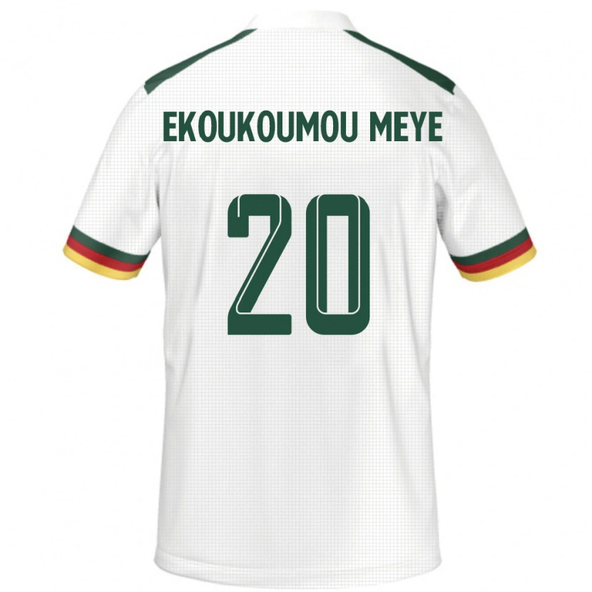 Danxen Dámské Kamerun Ivan Donald Ekoukoumou Meye #20 Bílý Daleko Hráčské Dresy 24-26 Dres