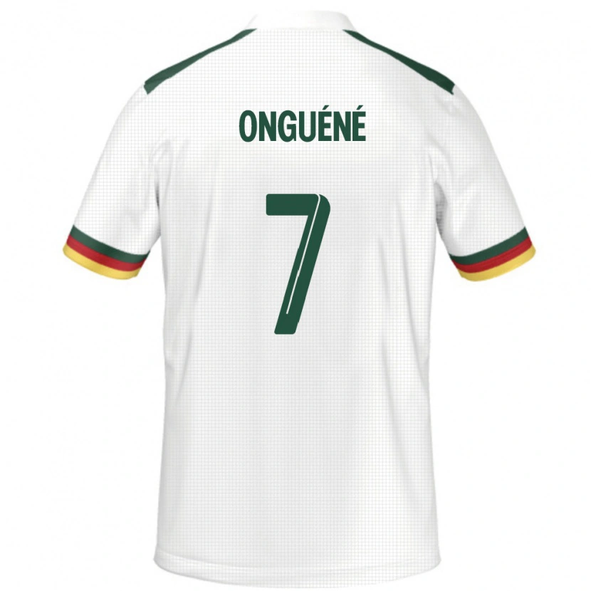 Danxen Dámské Kamerun Gabrielle Onguene #7 Bílý Daleko Hráčské Dresy 24-26 Dres