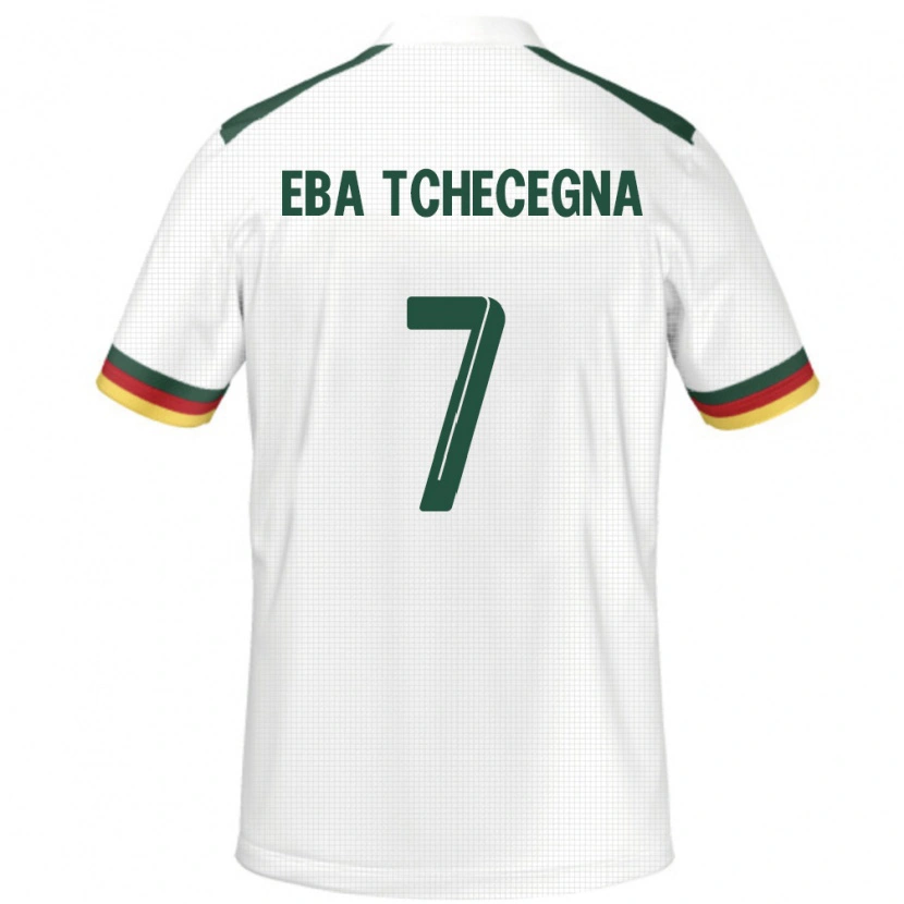 Danxen Dámské Kamerun Arnold Eba Tchecegna #7 Bílý Daleko Hráčské Dresy 24-26 Dres