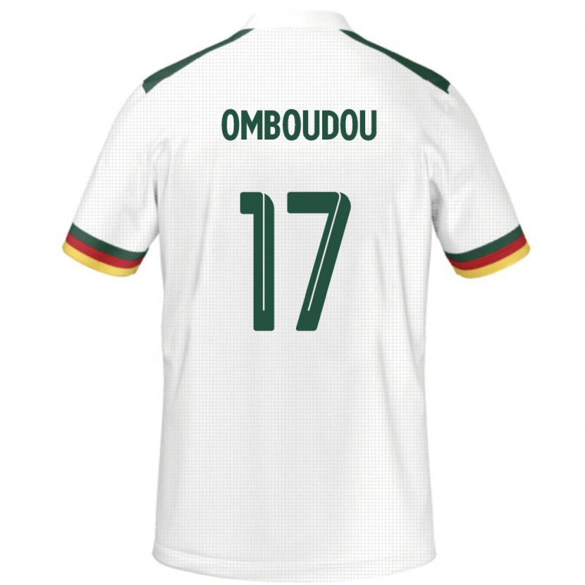 Danxen Dámské Kamerun Brigitte Omboudou #17 Bílý Daleko Hráčské Dresy 24-26 Dres