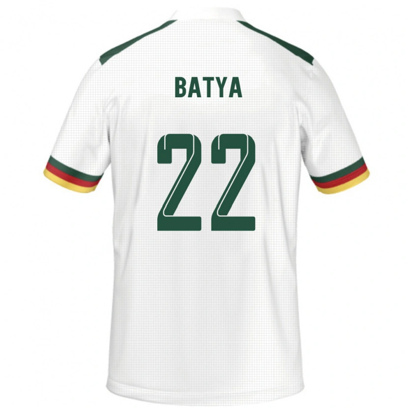 Danxen Dámské Kamerun Michaela Batya #22 Bílý Daleko Hráčské Dresy 24-26 Dres