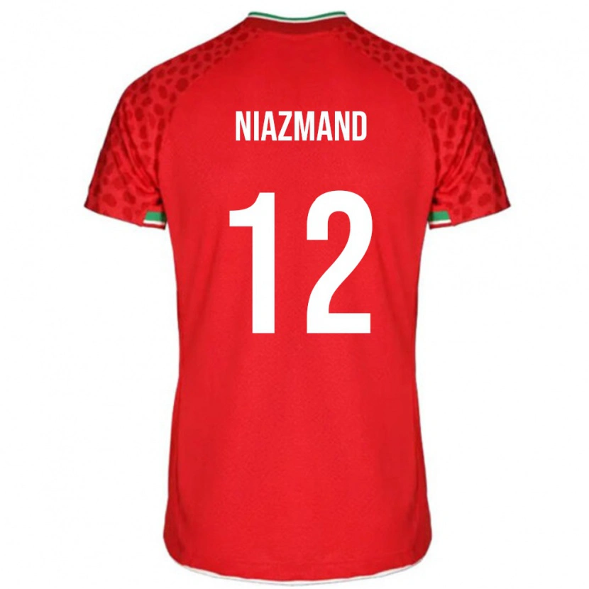 Danxen Dámské Írán Payam Niazmand #12 Červený Daleko Hráčské Dresy 24-26 Dres
