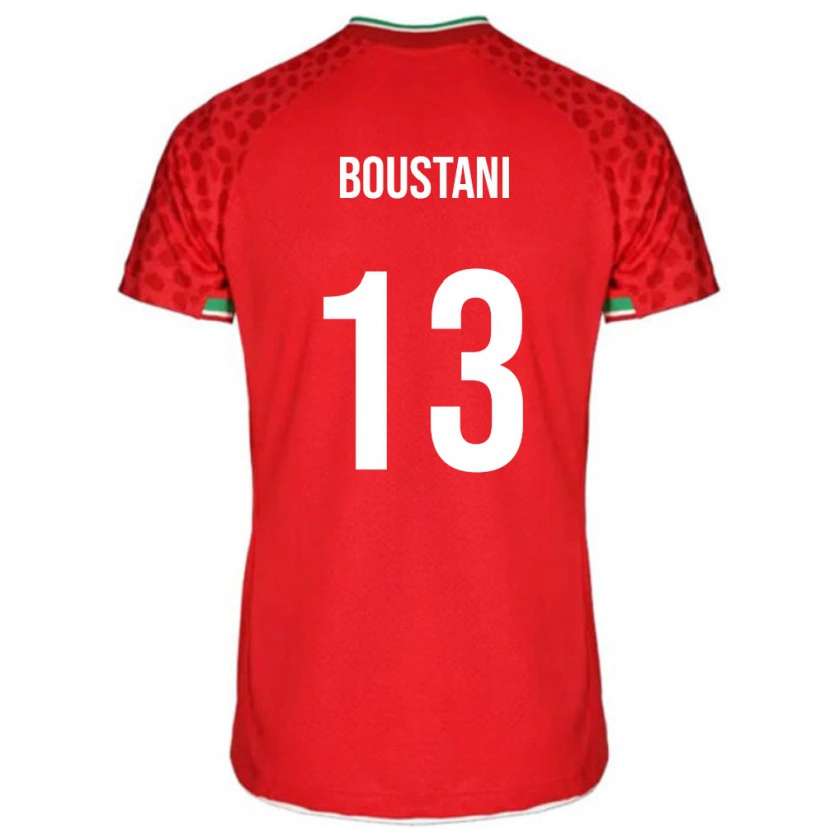 Danxen Dámské Írán Amirmohammad Boustani #13 Červený Daleko Hráčské Dresy 24-26 Dres