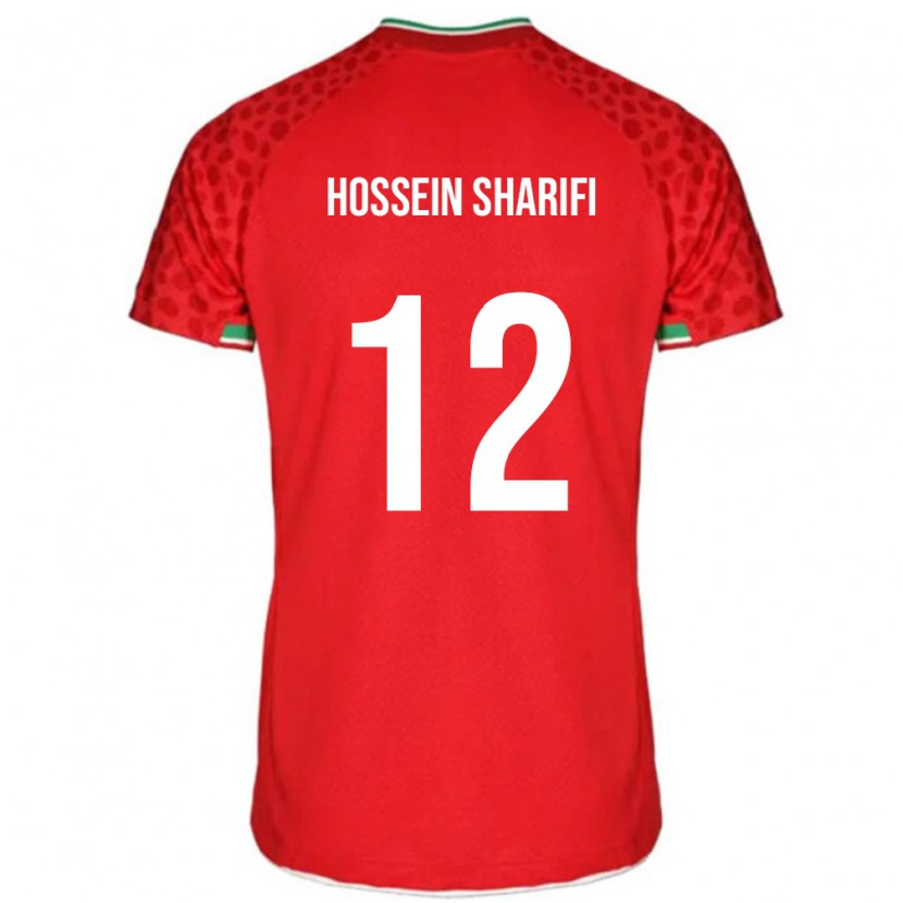 Danxen Dámské Írán Mohammad Hossein Sharifi #12 Červený Daleko Hráčské Dresy 24-26 Dres
