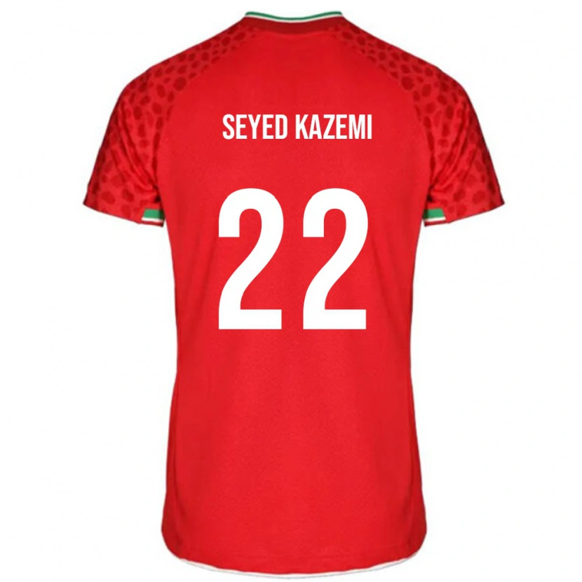 Danxen Dámské Írán Arefeh Seyed Kazemi #22 Červený Daleko Hráčské Dresy 24-26 Dres