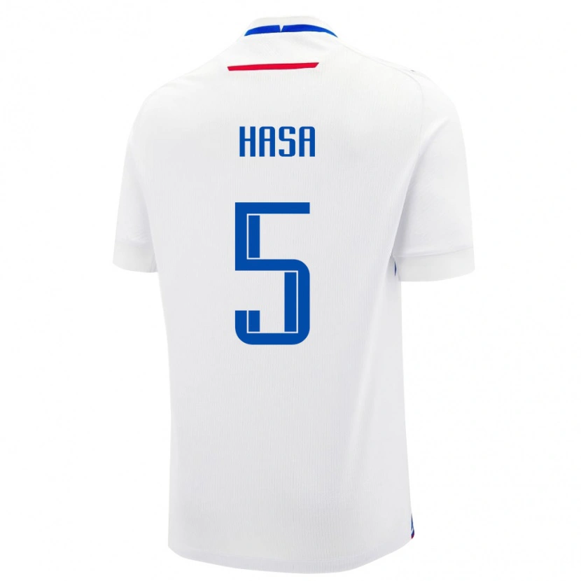 Danxen Dámské Slovensko Samuel Hasa #5 Bílý Daleko Hráčské Dresy 24-26 Dres