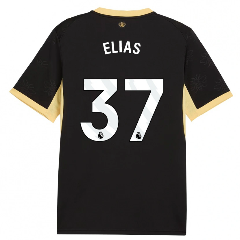 Danxen Dámské Allan Andrade Elias #37 Černá Žlutá Daleko Hráčské Dresy 2026/27 Dres