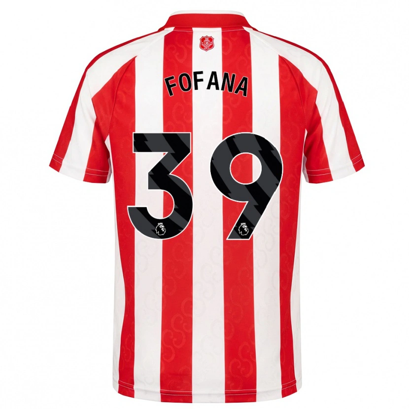 Danxen Dámské Malick Fofana #39 Červená Bílá Černá Domů Hráčské Dresy 2026/27 Dres