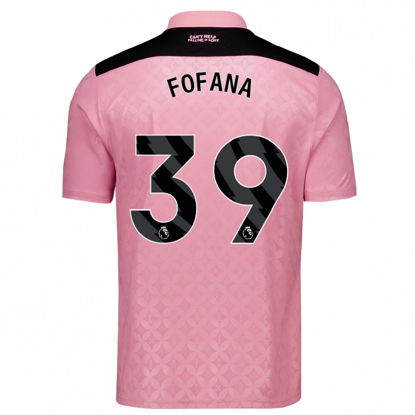 Danxen Dámské Malick Fofana #39 Světle Růžová Černá Daleko Hráčské Dresy 2026/27 Dres