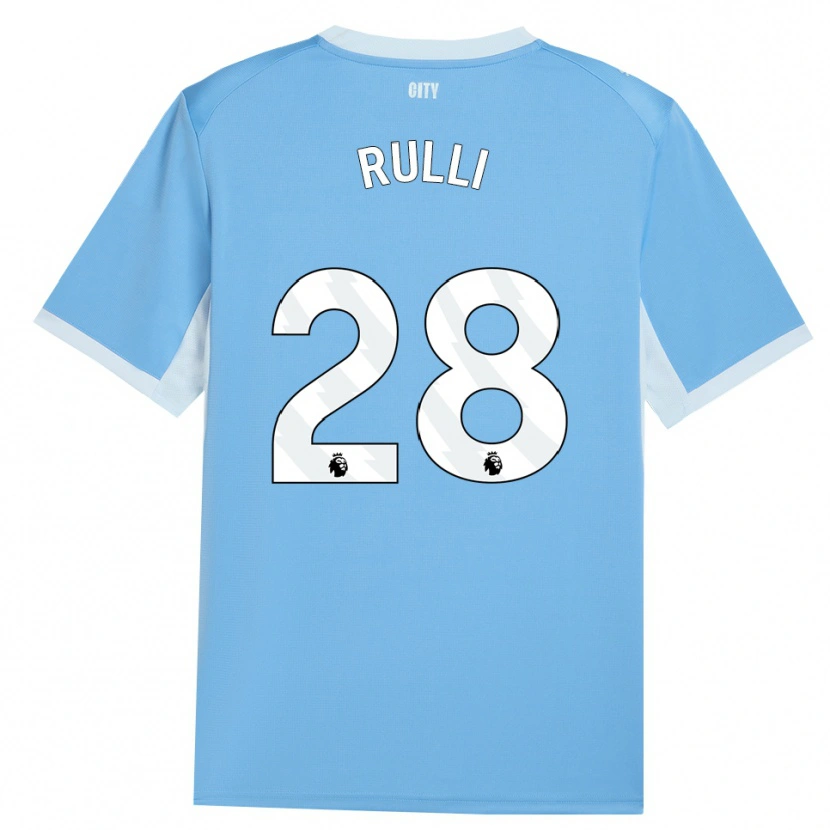 Danxen Dámské Gerónimo Rulli #28 Světle Nebesky Modrá Bílá Domů Hráčské Dresy 2026/27 Dres
