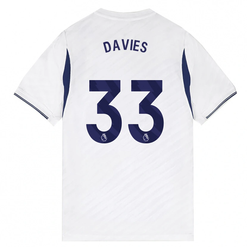Danxen Dámské Ben Davies #33 Bílá Červená Fialová Domů Hráčské Dresy 2026/27 Dres
